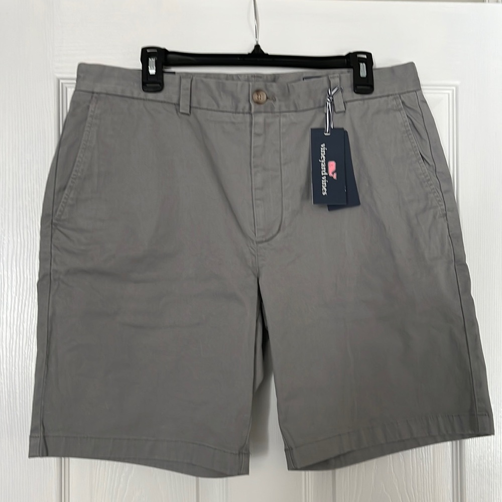 Vineyard Vines Men’s 9” Stretch Breaker Short, NWT, size 35, Anchor Gray
